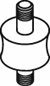 DINEX 81909 Rubber Buffer, silencer
